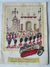 Noxal Sidecar  Brochure 1937. Sidecar brochure. Motorcycle sidecar brochure 