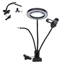Flexible LED Desktop Glass Magnifying Lamp, 160mm, Lens Size 110mm (P213)