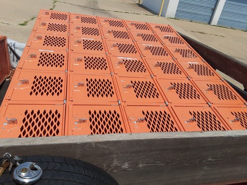 Vintage large metal orange - vintage,