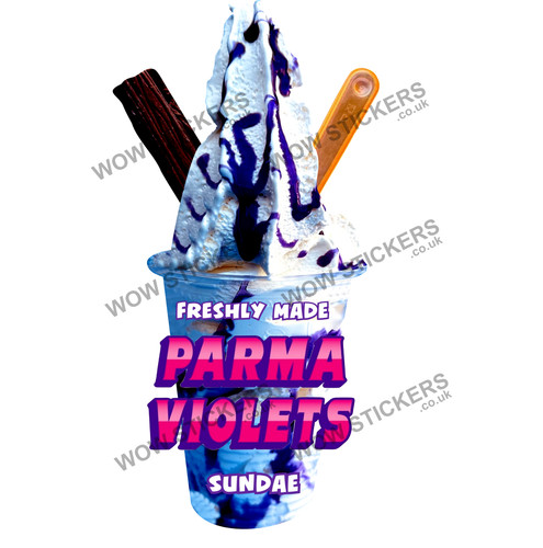Parma violets sauce - ice, cream