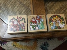 3 Christmas Theme Wooden