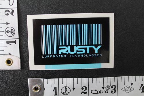 Rusty surfboards barcode blue - surfboards,