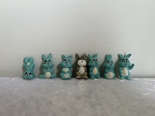 7 x Vintage 80s Rabbit Animals