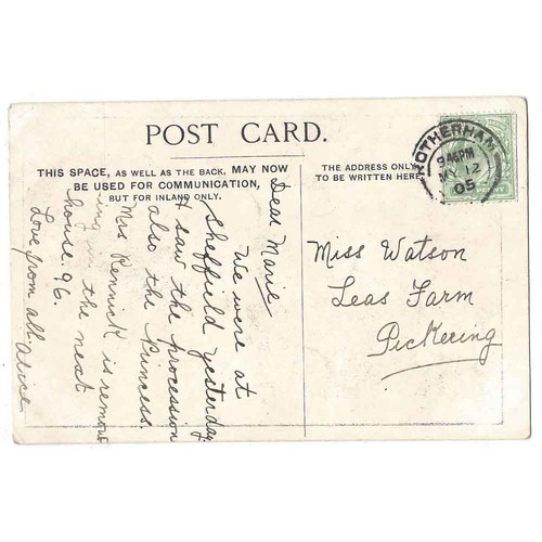 Pickering yorkshire postcard - pickering,