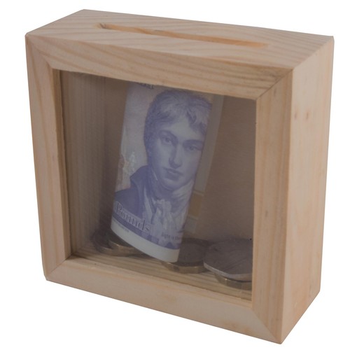Wooden money box - box, bank