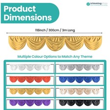 Ice Silk Detachable Swag For