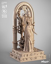 Printed 16k resin female - 3d,