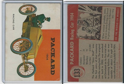 1954 topps world wheels - 1954, on