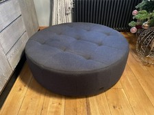 Poltrona Frau UK Puff Cubo D120cm Footstool (recessed casters) - Grey