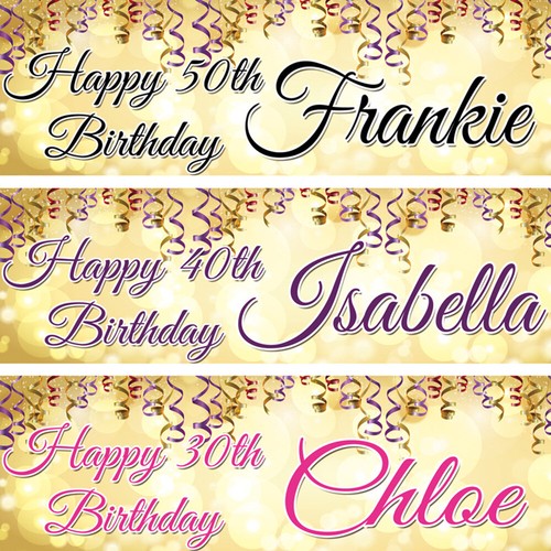 Personalised birthday banner - 2,