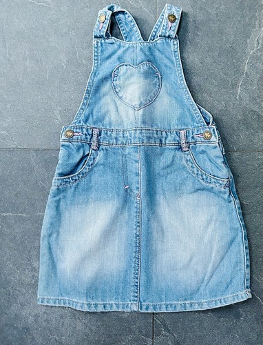 Asda girls denim dungaree - girls,