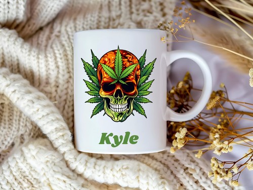 Personalised skull cannabis - skull,