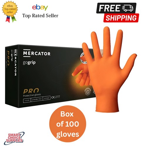 Mercator nitrile orange - nitrile, gloves