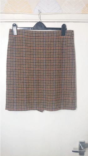 Crew houndstooth wool skirt - j.,