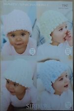 Original Sirdar Snowball Baby/ Child Hats 0- 7years Knitting Pattern 1941