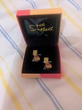 The Simpsons Bart Simpson Cufflinks Collectable 