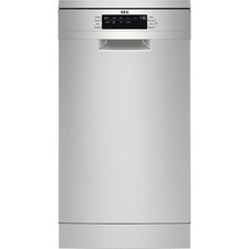 AEG FFB73527ZM 45cm Slimline 10-Place Setting Dishwasher in Grey 39382