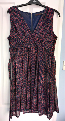 Tenki navy red geometric - 14,