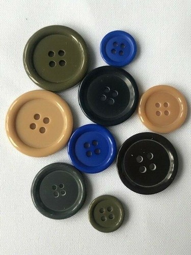 Hole flat coat button15mm - flat,