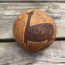 Old vintage carved inked - carved, &