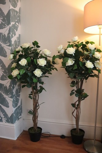 Pair artificial ivory - artificial,