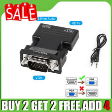HDMI to VGA Converter Adapter Cable HDMI INPUT to VGA OUTPUT for TV PC Monitor