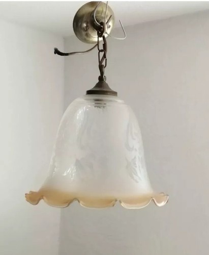Vintage large glass ceiling - vintage,