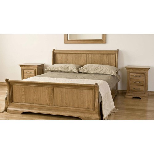 Solid oak super king bed - solid, 6'