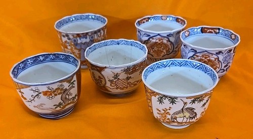 Set antique missmatched - of, 6