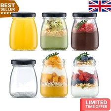 Elegant 6pc 100ml Glass Jar