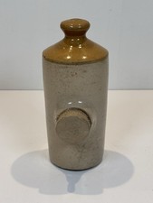 VINTAGE STONEWARE STONE HOT WATER BOTTLE BED WARMER WITH STOPPER