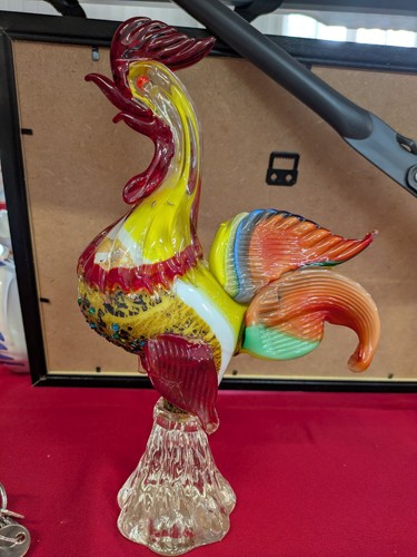 Murano glass rooster - glass,