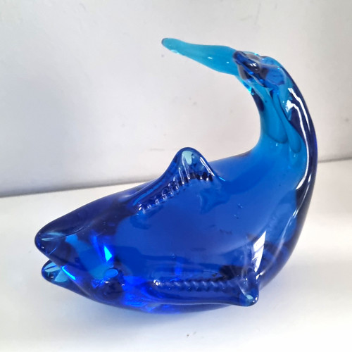 Blue art glass - blue,