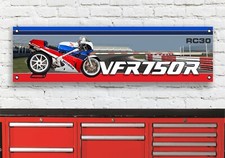 BR13B VFR750R RC30 INSPIRED GARAGE WORKSHOP FLEXIBLE BANNER