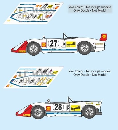 Decals porsche 908 mans - decals, 908/02