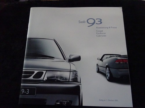 Saab brochure coupe - saab, 93