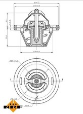 NRF 725064 Thermostat, coolant