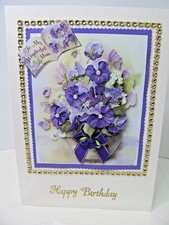 Happy Birthday Card  Decoupage