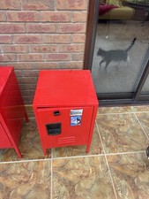 IKEA Red Metal Locker Storage