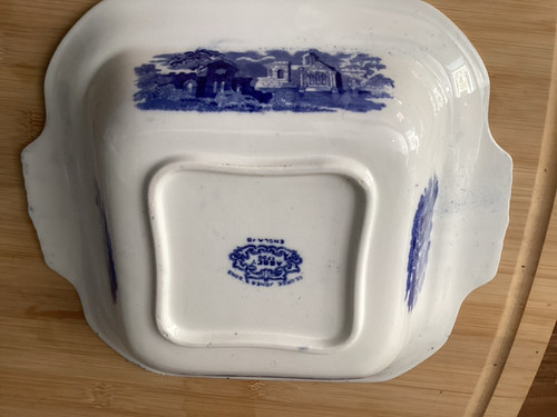 Spode blue italian tureen - spode,