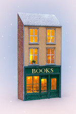 Low Relief Card OO Gauge Christmas Book Shop 1/76 Scale 4mm model railway
