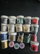 Collection Of Glitter And Embossing Powders As Seen In Picture