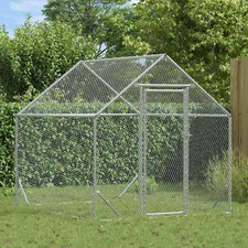 Chicken Coop Silver Galvanised