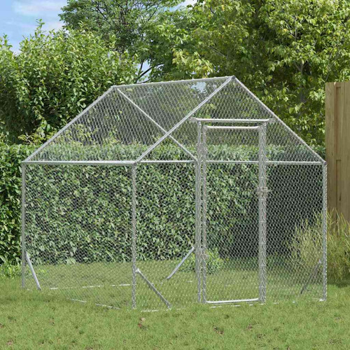 Chicken coop silver galvanised - coop,