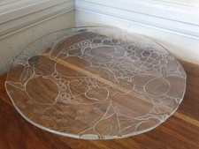 Vintage Fruit Design Etched