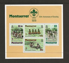 1979 Montserrat Boy Scouts minisheet SG MS440 unmounted mint
