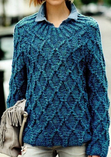 299 lady textured - textured, jumper
