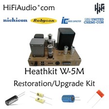Heathkit W-5M amp restoration kit upgrade recap filter capacitor fix rebuild