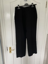 Precis Petite Womens UK12 Black Smart Trousers - Very Good Condition