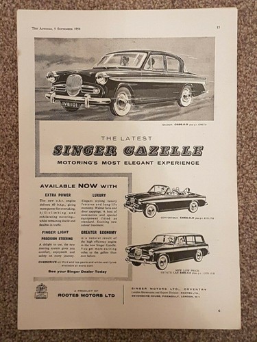 Singer gazelle original - gazelle,